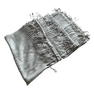 Gray Fringed Scarves (x3 scarves)